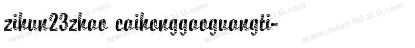 zihun23zhao caihonggaoguangti字体转换